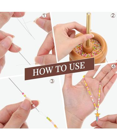 Stainless Steel Curved Needles Set for Jewelry Making - Includes 2 Sizes for String Beading - Buy Online on GoSupps.com