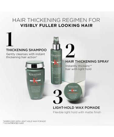 Kerastase Genesis Homme Bain De Force Shampoo for Men - Deep Cleansing & Strengthening | Cooling Formula for Hair, Scalp & Beard | Hydrating | 8.5 Fl Oz - Buy Online on GoSupps.com