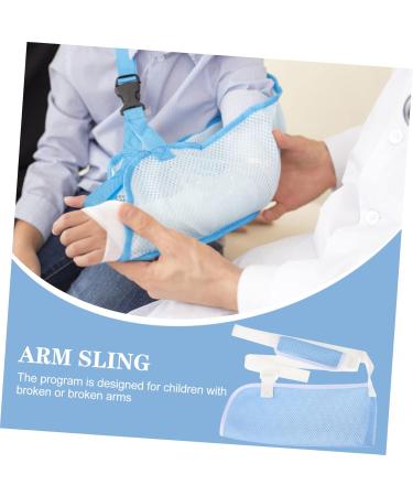 FELTECHELECTR Children's Arm Sling Arm Sling Suspenders for Shoulder Sling for Torn Rotator Cuff Net 60X30CM Sky-blue - Buy Online on GoSupps.com