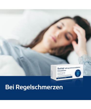 Ibutop 400 mg Painkillers - Ibuprofen Tablets for Headache Toothache & Fever Relief | 50 Anti-Inflammatory Tablets - Fast International Shipping - Buy Online on GoSupps.com