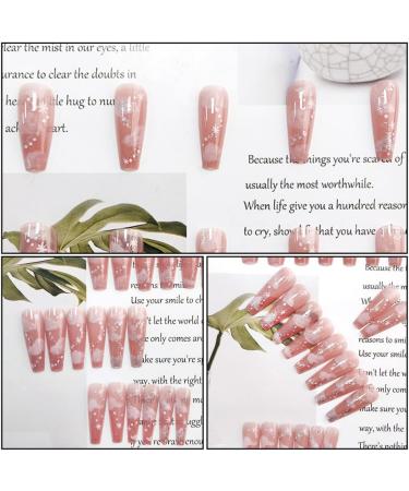 LALAFINA Cloud Nail Stickers French Nail Sticker Stickers for Nails Nail Art Sticker Nail Stickers for Nail Art Stickers Waterproof Press on Nails Long False Nails Artificial Decorate Abs - Buy Online on GoSupps.com