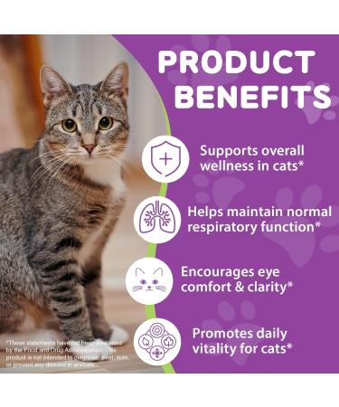 NBTREKTIE Lysine for Cats - L-Lysine Supplement for Eye Function & Respiratory Health Lysine for Sneezing Runny Nose Immune Support - Chicken Flavor - Buy Online on GoSupps.com