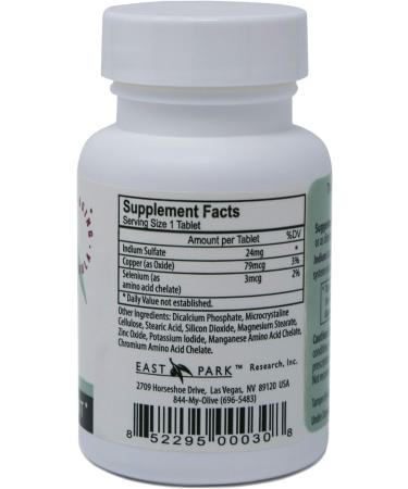 EAST PARK Research Indium Energy Caps - Natural Anti-Aging Support for Energy and Mental Clarity - 30 Count - Buy Online on GoSupps.com