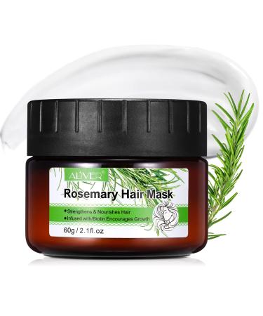 Hair Mask  Rosemary Essential Oil Hair Mask for Color Treated Hair Dry  Rosemary Hair Repair Treatment for Damaged Hair  Deep Hair Treatment for Bleached Hair Green