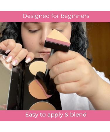 Contouring & Highlighting Make-up Stamp | Perfect Contour Tool for Powder, Liquid, & Cream | Contour Applicator for Flawless Results - Buy Online on GoSupps.com