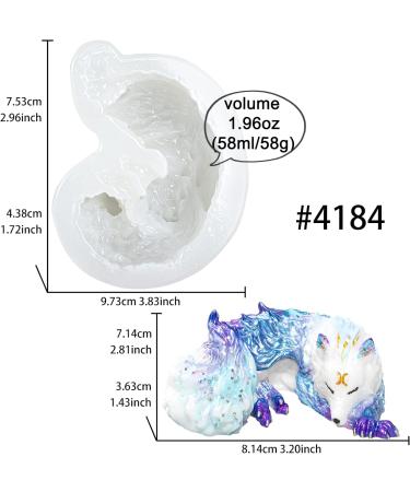 4-inch Sleeping Wolf Silicone Mold for Resin Casting and Crafting - Funshowcase - Buy Online on GoSupps.com