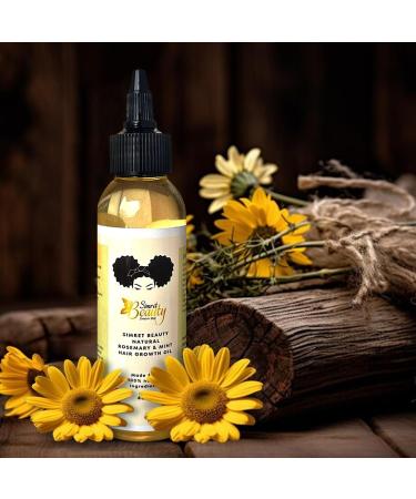 Rosemary Oil for Hair Growth - Organic Mint-Infused Essential Oil for Healthy Scalp & Strengthening - 4 oz - Buy Online on GoSupps.com