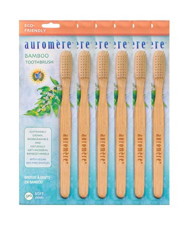 Auromere Bamboo Toothbrush (6 Pack)