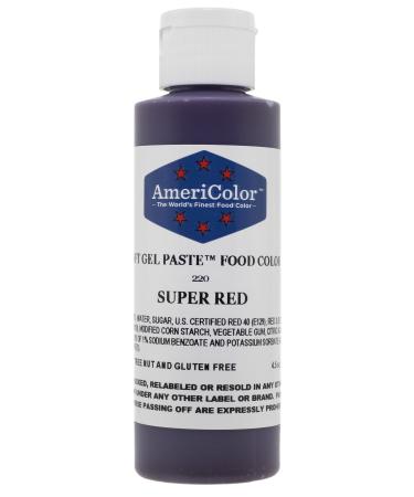 AmeriColor Soft Gel Paste Food Color, 4.5-Ounce, Super Red