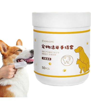 Fulenyi Dog Tooth Towels - 50 Pack for Dental Care & Ear Cleaning - Safe & Effective Pet Accessories - Buy Online on GoSupps.com
