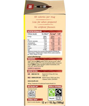 Nescaf Gold Cappuccino Sachets 12 Cups (Pack of 3) - Buy Online on GoSupps.com