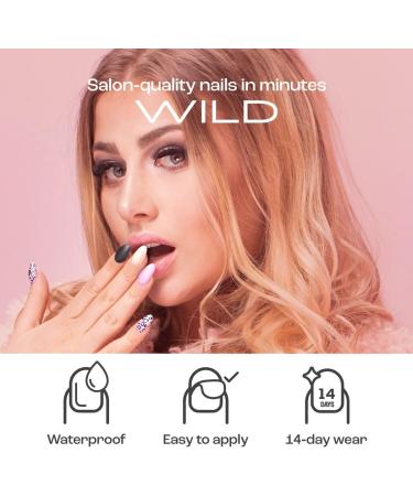 Gya Labs Animal Print Nail Stickers - Long Lasting Gel Nail Strips (20 pcs) - Buy Online on GoSupps.com