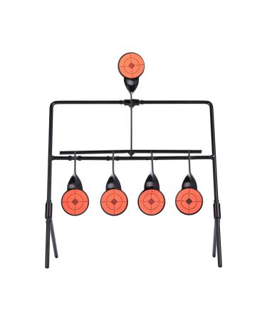 Hiram Resetting Target with Portable Design and Shooting Spots, Rated for .22 .177 Caliber 10.2 x 13.5 x 7.8