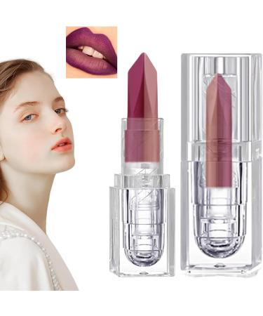  Nuyhadds Matte Lipstick - Moisturizing Makeup Lip Gloss Matte Lipstick | Non-Sticky Two-Tone Lip Gloss Long-Lasting Moisturizing Lipstick for a Healthy Appearance - Buy Online on GoSupps.com