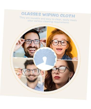 Beavorty 50pcs Flannel Wiping Cloth - Premium Glasses Cleaner Screen Cleaner Wipes & Lens Wipes - Double Sided Fiber Cloths for Eyeglasses - Buy Online on GoSupps.com