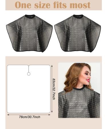 Zhanmai Waterproof Hair Dye Cape Set - 4 Salon Caps for Hair Coloring Cutting & Makeup - Professional Beauty Salon Apron for Stylists & Barbers - Buy Online on GoSupps.com