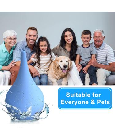 BVN Rubber Suction Ear Syringe 90ml | Hand Bulb Squeeze Bulb for Ear Wax Removal - Blue | Suitable for Adults and Children - Buy Online on GoSupps.com