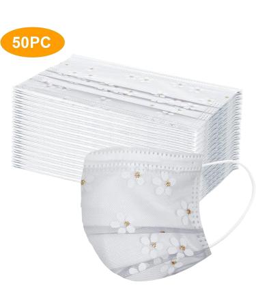 Winfer 50/100pcs Disposable 3-Layer Colorful Mouth & Nose Masks - Breathable Printed Scarves for Adults - Buy Online on GoSupps.com