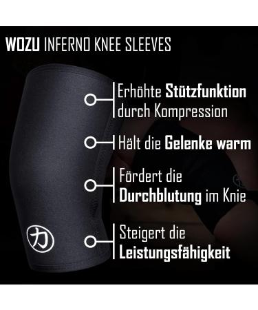 Strength Shop 7mm Neoprene Knee Sleeves for Men & Women - Black IPF Approved Durable & Tear-Resistant for Powerlifting & Strength Training (1 Pair) - Buy Online on GoSupps.com