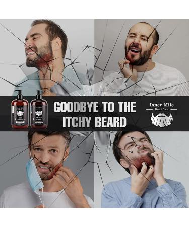 Beard Wash and Conditioner Set - Large 17 oz - New Beard Growth Formula with Biotin, Argan & Jojoba Oils - Smooth, Soften, Strengthen - Gift for Men - Buy Online on GoSupps.com