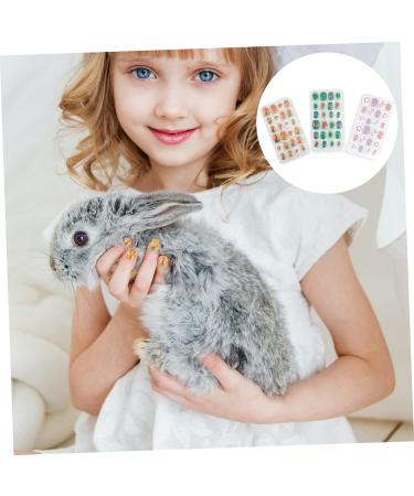 Beaupretty 3 Sets Summer Children Nail Tip Kids Kits Rainbow Nail Tips Kids False Nail Kit Nail Design Sticker Short False Fingernails Kids Nail Cover Little Girl Nail Flakes Cartoon Plastic - Buy Online on GoSupps.com