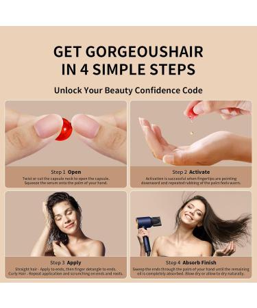 Hair Vitamins A C E & B5 | 200 Capsules Hair Serum with Argan Avocado & Macadamia Oils - Nourish & Strengthen Your Hair | International Shipping Available - Buy Online on GoSupps.com