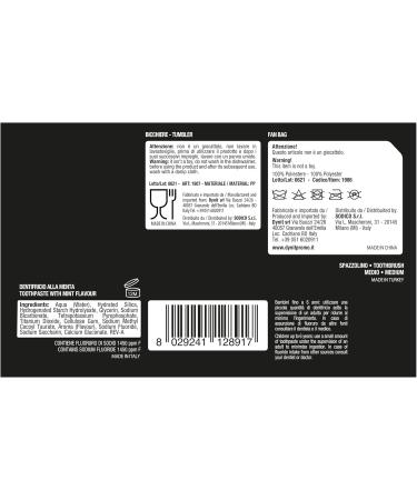  Naturaverde Naturaverde | Kids - Football Team - Juventus Oral Care Kit manual toothbrush with medium bristles mint toothpaste 75 ml glass with logo and case with logo - Buy Online on GoSupps.com