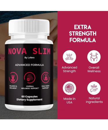 (3 Pack) Nova Slim Capsules NovaSlim Supplement Loss Support Wellness Formula Pills Premium Natural Ingredients Detox Suplemento Pastillas Booster Energy Healthy Digestion Sexy Slim Body (180 ct) - Buy Online on GoSupps.com