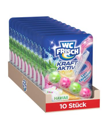 Toilet-fresh strength active fragrant vacation rooms hawaii (10 pack) toilet cleaner ensures cleaning with every rinsing fragrance stones for long-lasting fresh toilet fragrance vacation rooms hawaii 1 piece (10 pack) - Buy Online on GoSupps.com