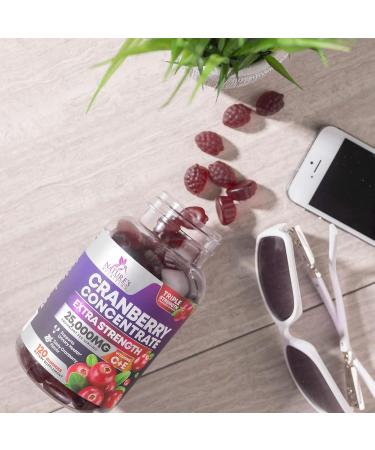 Cranberry Gummies 500mg - 50:1 Cranberry Extract Urinary Tract Support Made with 25 000mg Helps Cleanse & Protect Cran Berry Gummy Supplement + Vitamin C Chewable Cran for Women - 120 Gummies 120 Count (Pack of 1) - Buy Online on GoSupps.com