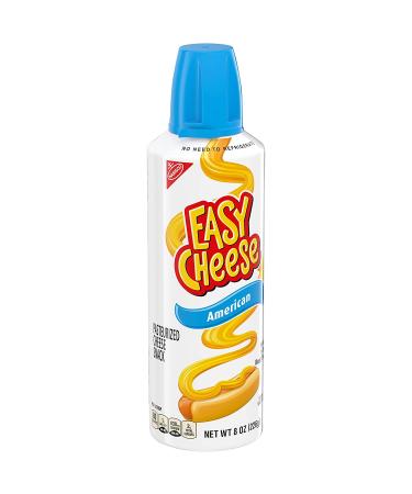 Easy Cheese American Cheese Snack - 12 Pack of 8 oz Cans - Buy Online on GoSupps.com