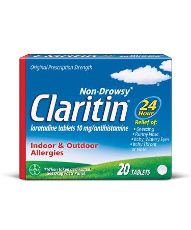 Claritin 24 Hour Non-Drowsy Allergy Tablets 10 mg 20 Count