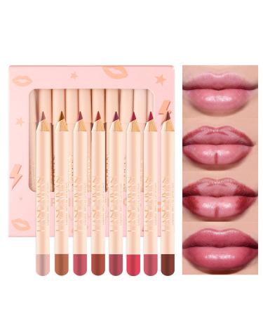 12-Piece Matte Lip Liner Pens Set - Long-Lasting & Creamy | Natural Lip Makeup Pencils - Buy Online on GoSupps.com