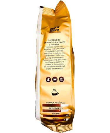  Zlata Kava ZLATA KAVA Premium Dark Roast Ground Coffee Powder Finely ground Arabica and Robusta coffee beans Strong aroma and rich flavor Perfect gift box for ground coffee Pack of 8 (350g x 8) - Buy Online on GoSupps.com