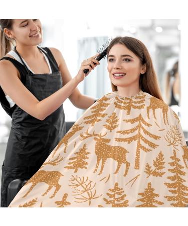 Waterproof Barber Cape with Cartoon Forest Animals - Unisex Hair Cutting Bib for Men & Women - Buy Online on GoSupps.com