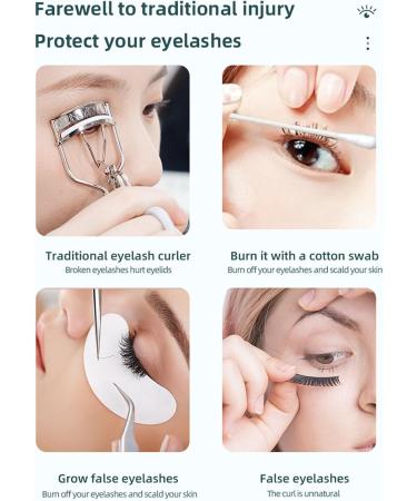 Electric Heated Eyelash Curler - 3 Temperature Settings for Perfect Curled Lashes - Buy Online on GoSupps.com