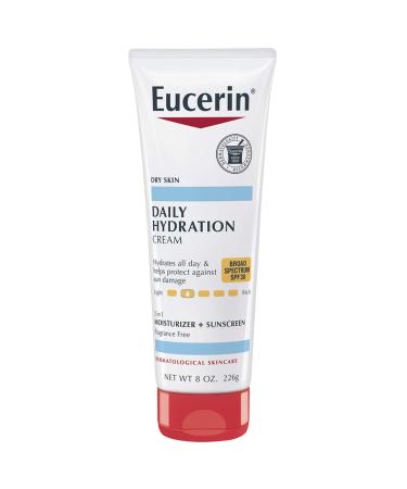 Eucerin Daily Hydration Body Cream with SPF 30 - Broad Spectrum Body Lotion for Dry Skin - 8 oz. Tube
