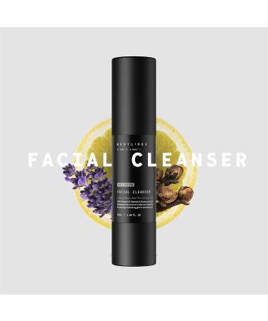 Bodylines Hydrating Facial Cleanser with Salicylic Acid Hyaluronic Acid & Vit E Vegan SLS-Free Sensitive & Gentle Cleansing Gel Wash - Buy Online on GoSupps.com