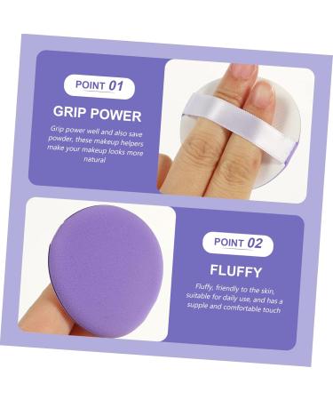 minkissy Face Powder Puff 5 Sets Puff Makeup Pads Esponjas Para Maquillaje Beauty Puffs Sponge Makeup Powder Puff Foundation Cream Puffs Powder Purple Hydrophilic Non-latex Non Latex - Buy Online on GoSupps.com