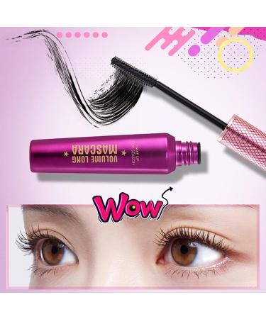 Castor Oil Mascara For Eyelashes Volumizing Mascara | Black | Creamy Clump | Releases Flake | Free Formula | Volumizing Brush Separates & Defines Eyeliners (Rose Red-G One Size) - Buy Online on GoSupps.com