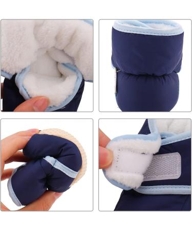 LACOFIA Baby Anti-Slip Soft Sole Winter Boots, Navy - 6-12 Months - Buy Online on GoSupps.com