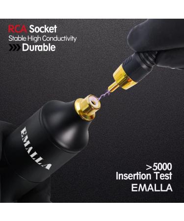 EMALLA Tattoo Pen Machine 9000rpm - Professional RCA Jack Tattoo Machine for Cartridge Needles | Ideal Tattoo Supply for Artists and Beginners - Buy Online on GoSupps.com