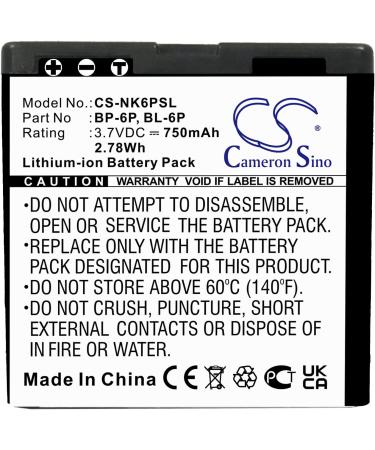 Buy 3.7V 750mAh BP-6P BL-6P Battery Replacement for 6500 7900P 6500C - International Shipping - Buy Online on GoSupps.com