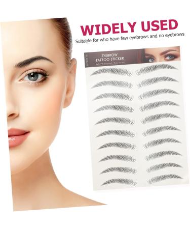 Baluue 24 Pcs Eyebrow Stickers Eyebrows Cosmetics Waterproof Eyebrow Tattoos Eyebrow Grooming Cejas Soy Ink - Buy Online on GoSupps.com