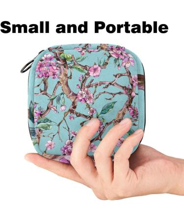 Women's Cherry Pink Flower Binding Bags - Tampon Storage Pockets & Tied Bags for Menstrual Essentials - Buy Online on GoSupps.com