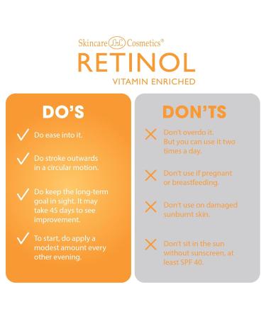 Retinol + Vitamin C Face Serum - Anti-Aging Evens Skin Tone Reduces Fine Lines & Dark Spots - 1 FL. Oz - Buy Online on GoSupps.com