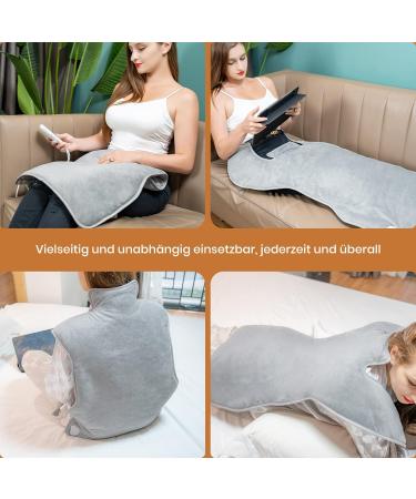 Buy Nalezuns Electrical Heating Cushion for Back & Shoulder - 61x94 cm Quick Heating 6 Temperature Levels Washable Flannel | Perfect for Pain Relief - Buy Online on GoSupps.com