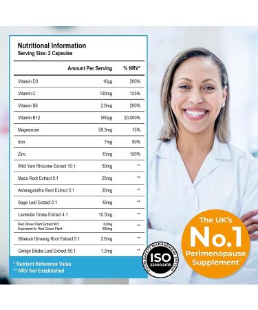Health & Her Perimenopause Supplements for Women - Support During Perimenopause (The Early Stage of Menopause) - 3 Month Supply of 180 Perimenopause Vitamin Capsules - Vegan - Gluten Free Perimenopause 3 Pack - Buy Online on GoSupps.com
