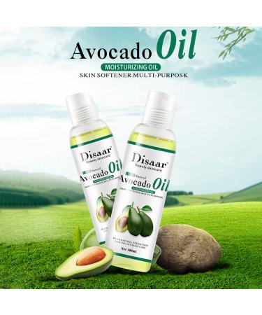 DISAAR Beauty Natural Softening Multi-Purpose Moisturizing Mineral Oil Relive Dry Skin 100ml/3.38fl.oz (Avocado Oil) - Buy Online on GoSupps.com