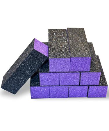 JoyJour Nail Buffer Sanding Block 60/100 for Acrylic Nail Art - 10 PCS Manicure Tools (Black Purple) - Buy Online on GoSupps.com